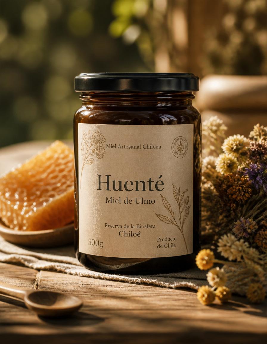 Miel de ulmo Huenté, producto artesanal chileno